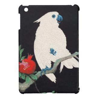 Ohara Shoson, Cockatoo and Pomegranate ukiyo-e Cover For The iPad Mini