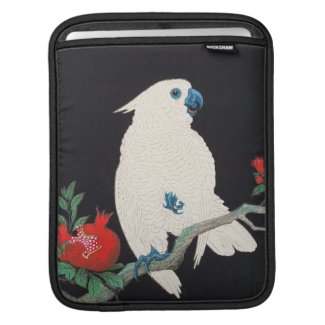 Ohara Shoson, Cockatoo and Pomegranate ukiyo-e iPad Sleeves