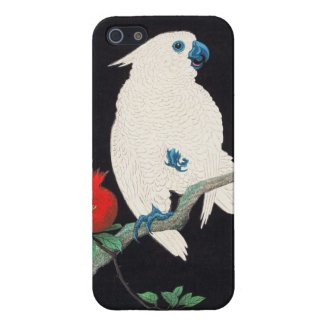 Ohara Shoson, Cockatoo and Pomegranate ukiyo-e Cover For iPhone 5