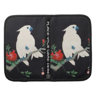 Ohara Shoson, Cockatoo and Pomegranate ukiyo-e Folio Planner