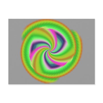 Ohhhhh Pretty RadialFractal Postcard by Moondial