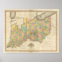 Ohio and Indiana Print
