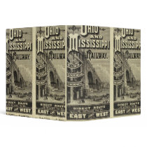 Ohio and Mississippi Railway Vinyl Binders