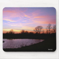 Ohio Autumn Sunset Mousepad