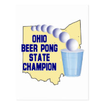 Ohio Beer Pong Champion Post Card