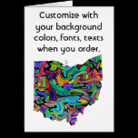 Ohio Customize colorful card how you like cards