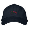 OHIO Embroidered Hat embroidered hats by statehats OHIO Embroidered Hat embroidered hats