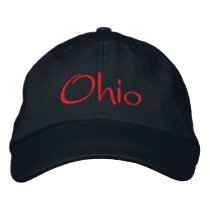 OHIO Embroidered Hat embroidered hats by statehats OHIO Embroidered Hat embroidered hats