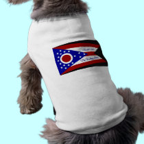 Ohio Flag Doggie Tee pet clothing