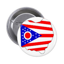 Ohio Flag Map Button