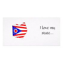 Ohio Flag Map photo cards by usaflags Ohio Flag Map photo cards
