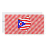 Ohio Flag Map Photo Cards