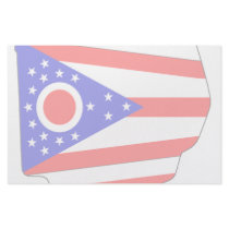 Ohio Flag Map Stationery Paper