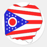 Ohio Flag Map Sticker