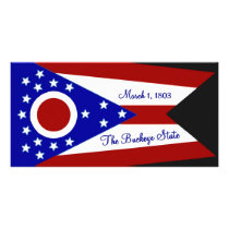 Ohio Flag Photo Card photo cards by deesbasenjis Ohio Flag Photo Card photo cards