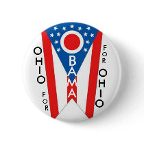 OHIO FOR OBAMA Button by elfyboy OHIO FOR OBAMA Button