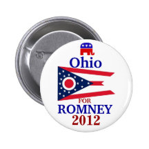 Ohio for Romney 2012 Button