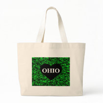 Ohio Heart Green Tote Bag