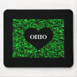 Ohio Heart Green Mouse Pad