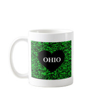 Ohio Heart Green Mug