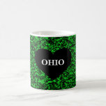 Ohio Heart Green Mugs