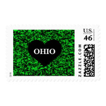 Ohio Heart Green Stamp