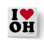 OHIO - "I LOVE OH" "I LOVE OHIO"  BUTTONS
