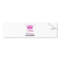Ohio Princess bumper stickers by flagshirt Ohio Princess bumper stickers