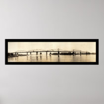 Ohio River Bridge Photo 1911 Poster