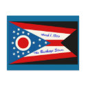 Ohio State Flag Postcard