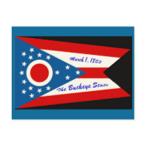 Ohio State Flag Postcard