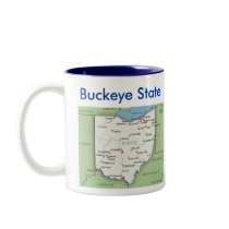 Ohio Symbols & Map Coffee Mugs