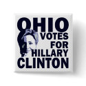 Ohio Votes for Hillary Clinton Campaign Button