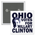 Ohio Votes for Hillary Clinton Campaign Button