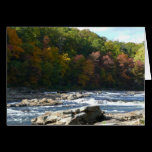 Ohiopyle River Rapids in Fall Card (Blank Inside)