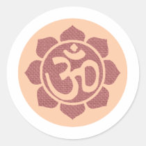 ohm lotus symbol stickers