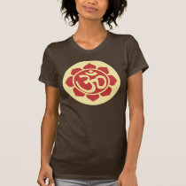 ohm lotus symbol t-shirts