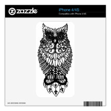 Ohm Owl Skin For iPhone 4S