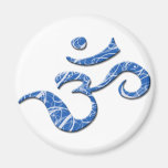 Ohm Symbol Magnet in Blue magnets