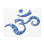 Ohm Symbol Postcard in Blue