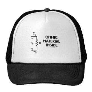 Ohmic Material Inside (Ohm's Law) Mesh Hat