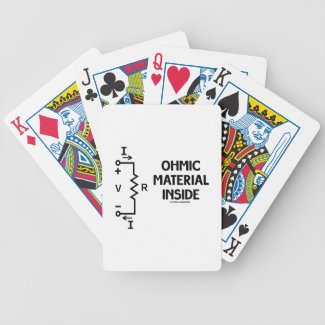 Ohmic Material Inside (Ohm's Law) Bicycle Playing Cards