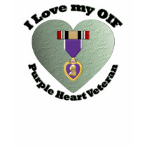 OIF Purple Heart Vet T-Shirt by AngelaBozeman OIF Purple Heart Vet T-Shirt