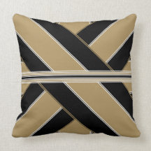 Oil and Gold Gulf Throw Pillow