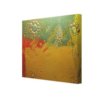 oil and water, blue and yellow canvas prints
