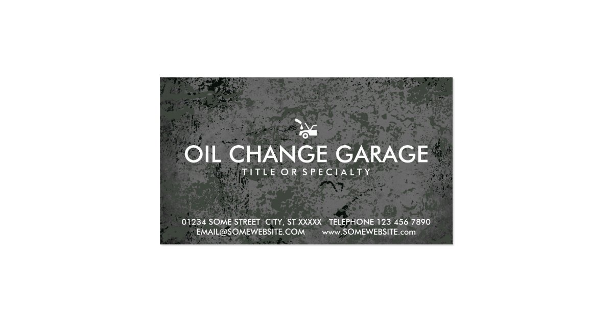 oil change stamp card Zazzle