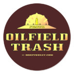 Oil Field Trash,Hard Hat Sticker,Black Gold,Oil
