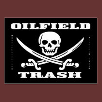 Oil Field Trash,Jolly Roger,Business Cards,Oil business cards