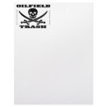 Oil Field Trash,Skull &amp; Crossbones,Letterhead,Oil
