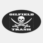 Oil Field Trash,Skull & Crossbones,Oil,Gas,Rigs Stickers